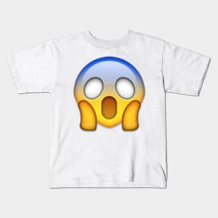 face screaming in fear Kids T-Shirt